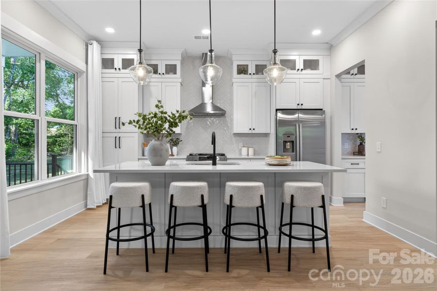 Furnished interior view inside a new home in , Hickory (Image 7).