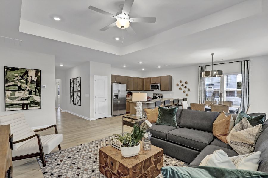 Furnished interior view inside a new home in Citadel Point at Southbridge, Sneads Ferry (Image 13).