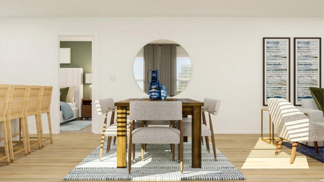 Furnished interior view inside a new home in Plum Creek North: Stonehill Collection, Kyle (Image 12). Furnished interior view inside a new home in Plum Creek North: Stonehill Collection, Kyle (Image 12).