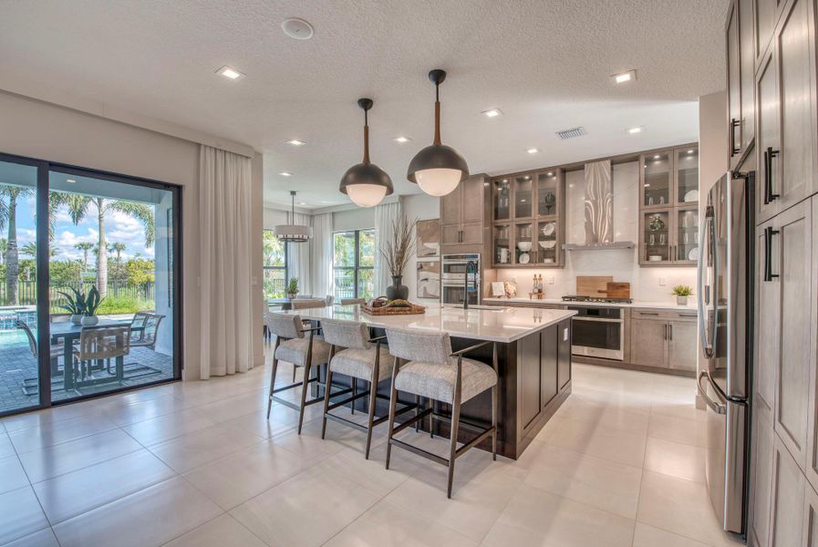 Furnished interior view inside a new home in Apex at Avenir, Palm Beach Gardens (Image 21).