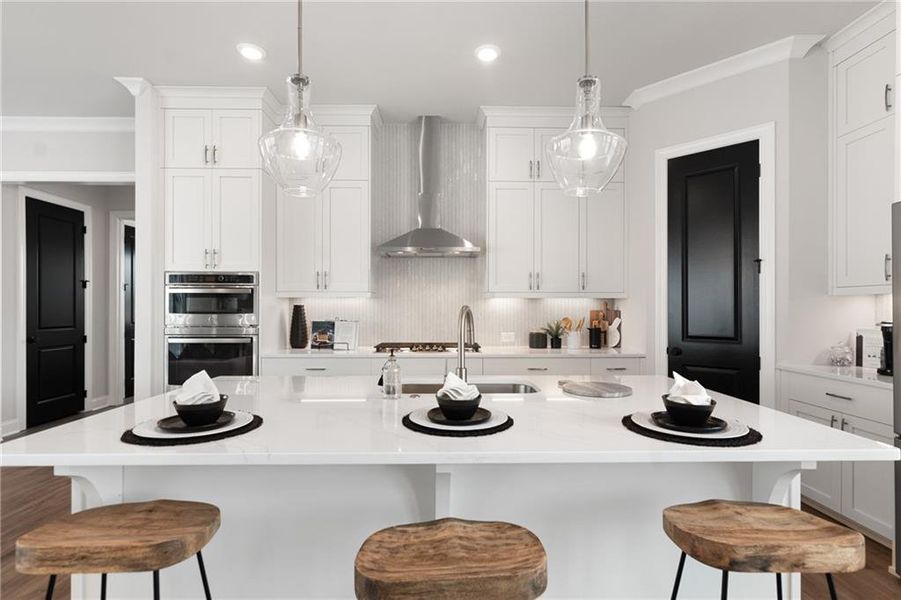 Furnished interior view inside a new home in Promenade at Sawnee Village, Cumming (Image 10).