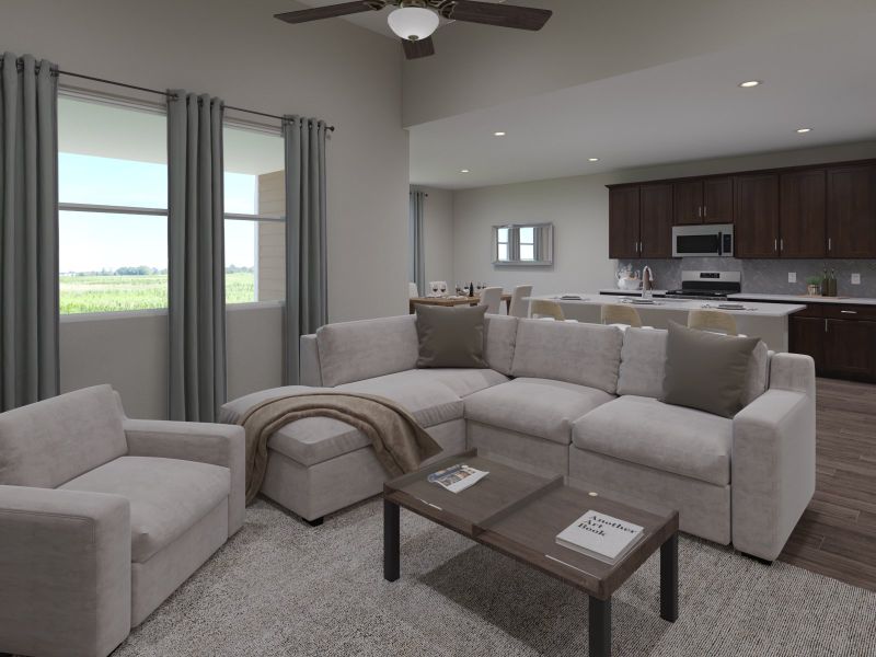 Furnished interior view inside a new home in Lakehaven - Premier Series, Farmersville (Image 4).