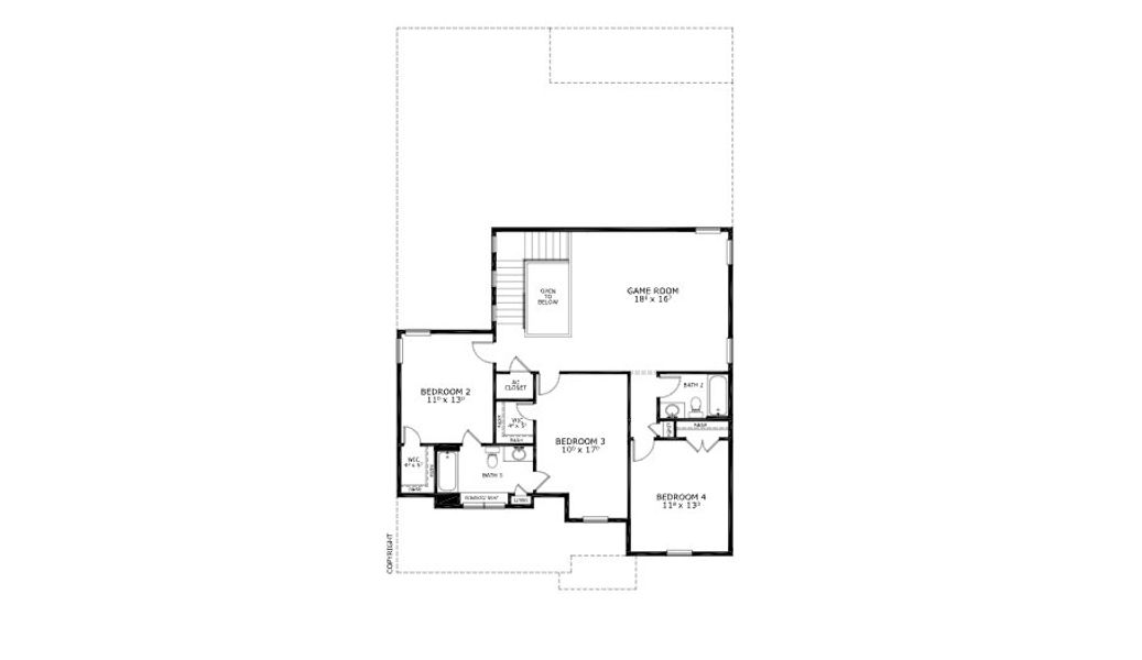 2D floor plan layout for the Santa Maria - Classic Series | 50' Wide Lots by ICI Homes in Woodhaven, Port Orange, FL (Image 4).