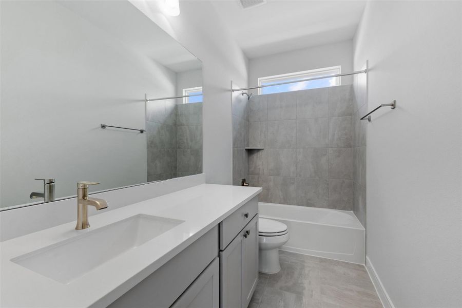 Furnished interior view inside a new home in Bridgeland Central, Cypress (Image 8). Furnished interior view inside a new home in Bridgeland Central, Cypress (Image 8).