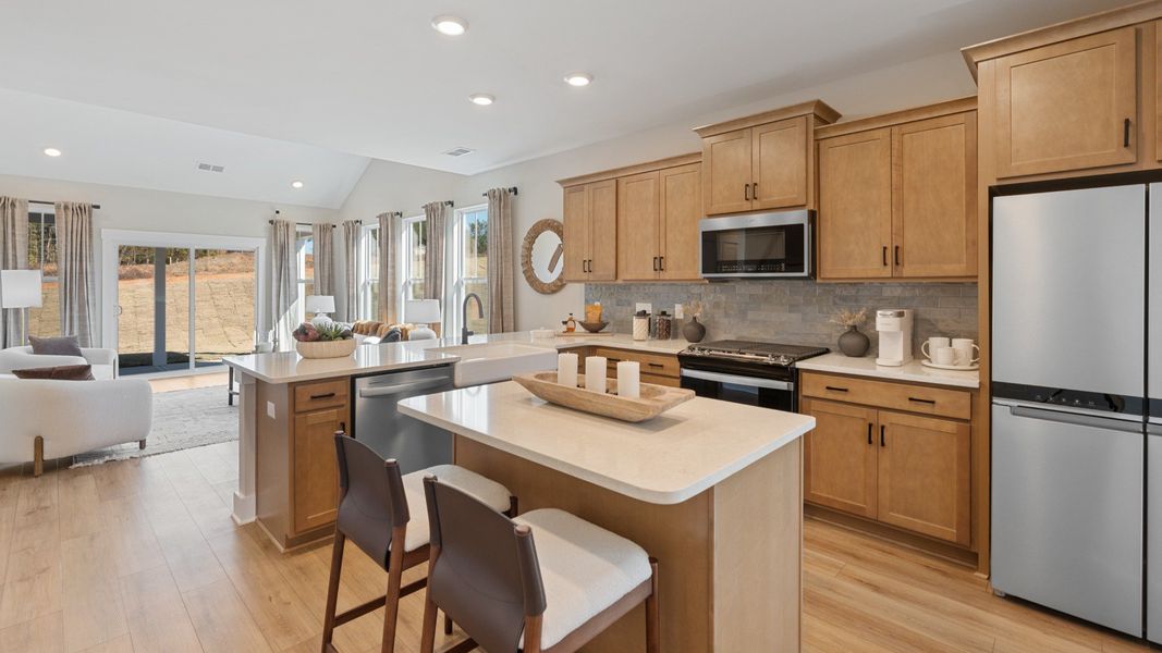 Representative furnished interior of a home built from the Finley by DRB Homes in Iris Meadows, Moore (Image 7).