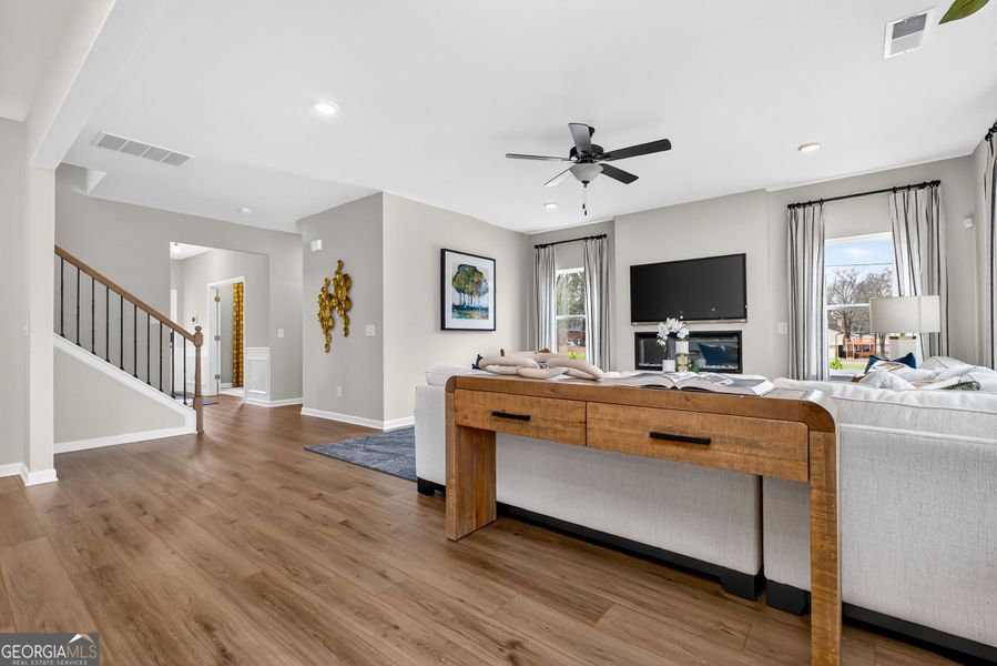 Furnished interior view inside a new home in Bryson Farms, Byron (Image 8).