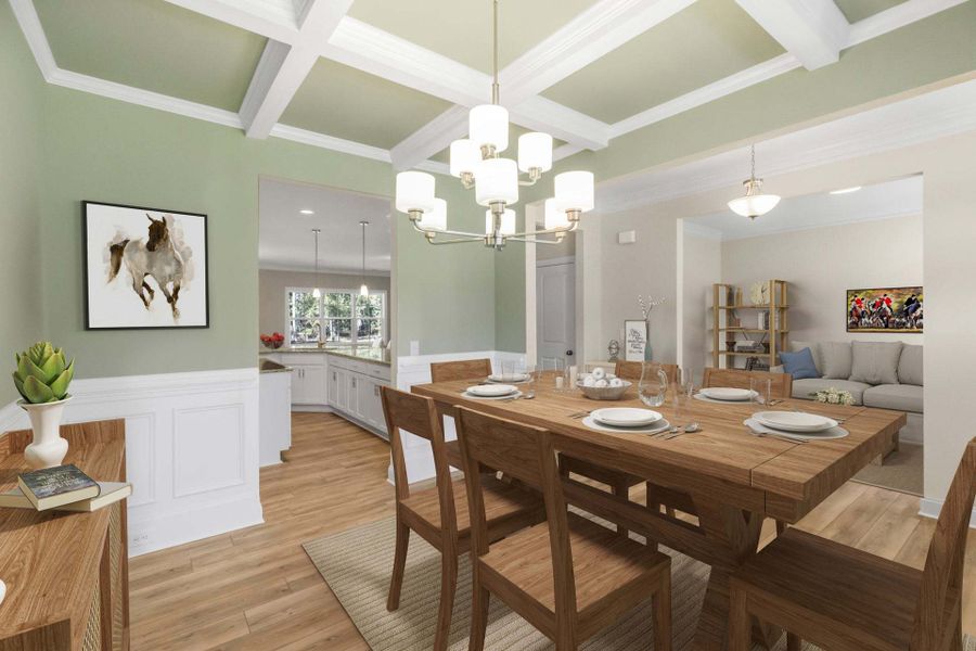 Representative furnished interior of a home built from the Bladen by Caviness & Cates Communities in Maggie Way, Wendell (Image 109).