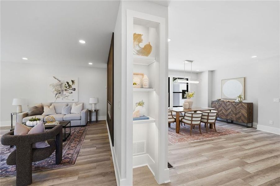 Furnished interior view inside a new home in , Roswell (Image 6).