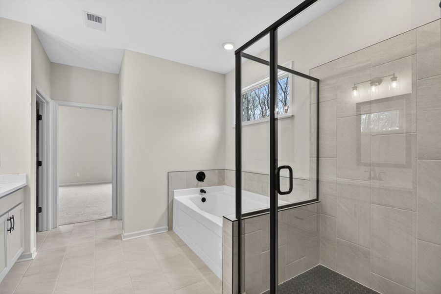 Furnished interior view inside a new home in Blackwelder Bluff, Bowdon (Image 13).