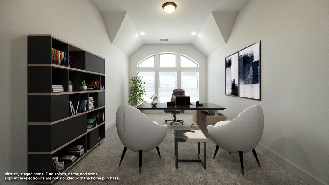 Furnished interior view inside a new home in The Colony, Bastrop (Image 9).