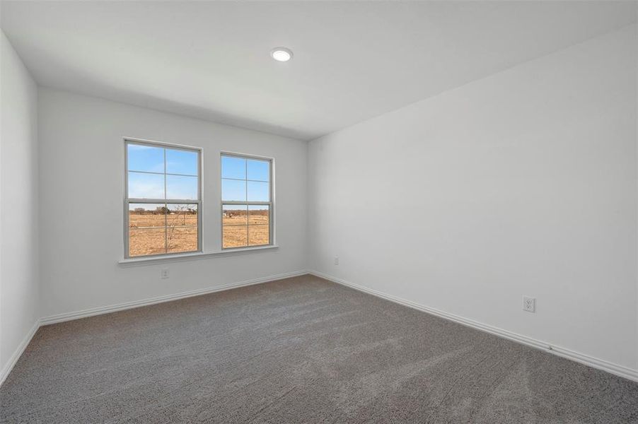 Spacious, unfurnished interior of a new home in Lily Creek at Sutton Fields, Aubrey (Image 36). Spacious, unfurnished interior of a new home in Lily Creek at Sutton Fields, Aubrey (Image 36).