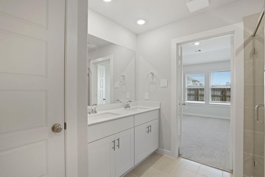 Furnished interior view inside a new home in Pine Lake Cove - Traditional Series, Montgomery (Image 13).