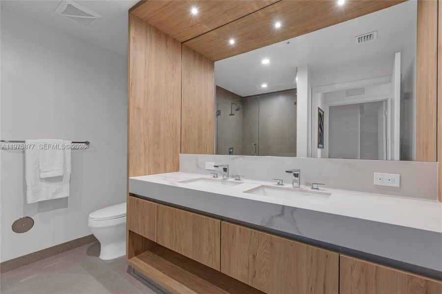 Furnished interior view inside a new home in , Miami (Image 13).