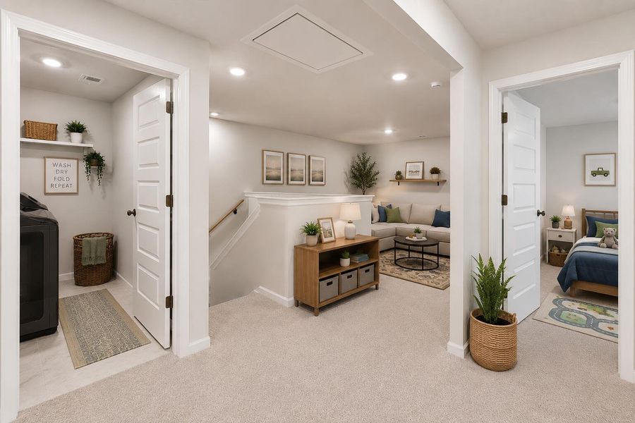 Furnished interior view inside a new home in Limehouse Village: Arbor Series, Summerville (Image 20).