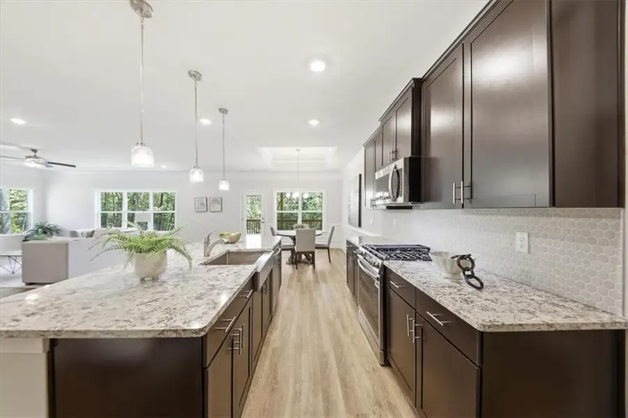 Furnished interior view inside a new home in Tuscany Hills, Douglasville (Image 32).