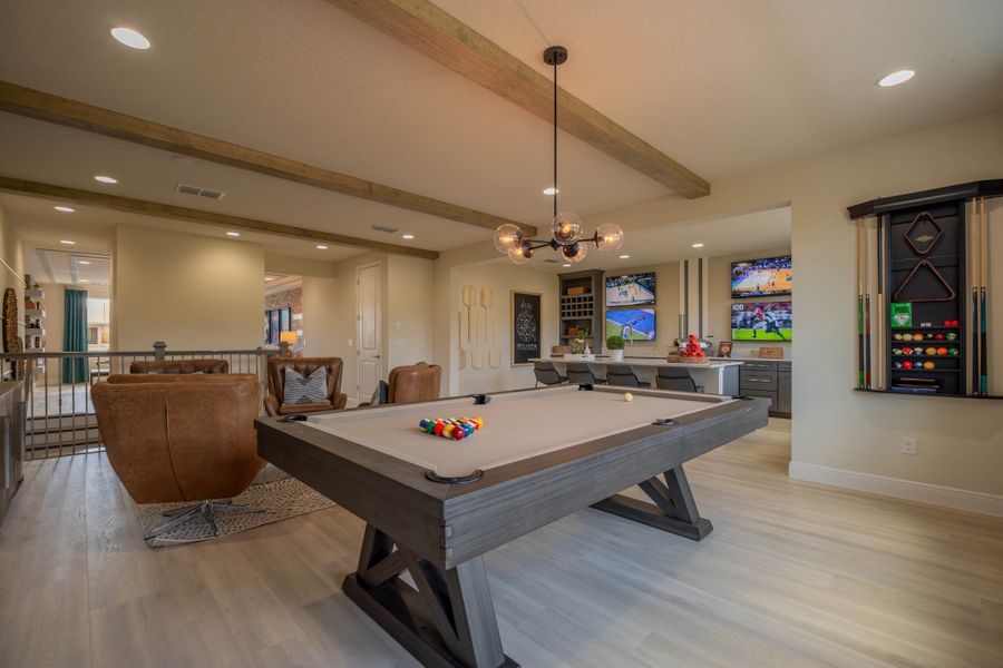 Representative furnished interior of a home built from the Ibis by Jones Homes USA in Legends Preserve, Daytona Beach (Image 19).