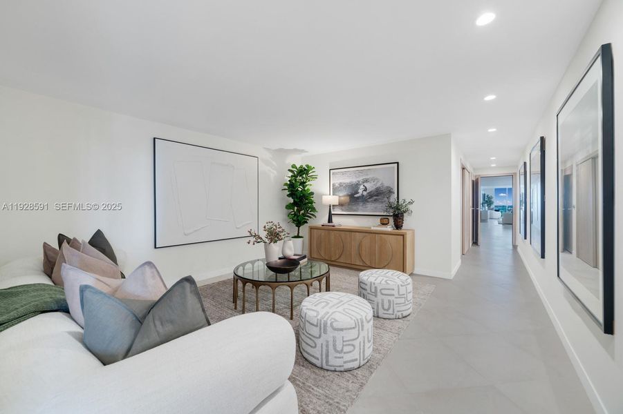Furnished interior view inside a new home in , Bay Harbor Islands (Image 50). Furnished interior view inside a new home in , Bay Harbor Islands (Image 50).
