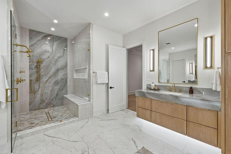 Furnished interior view inside a new home in , Houston (Image 37).