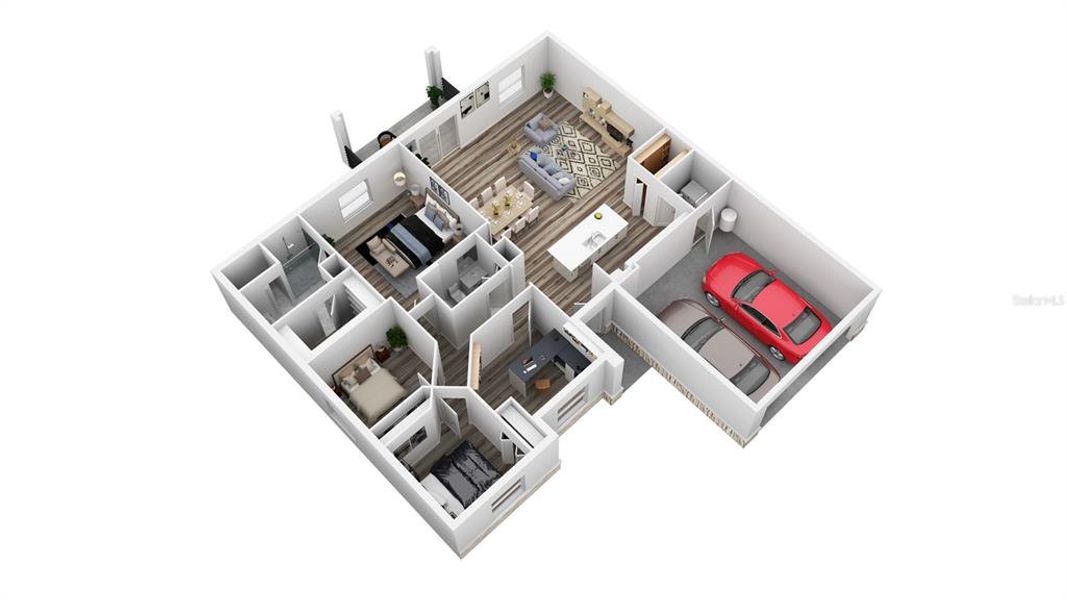 2D floor plan layout of this home in , Palm Bay, FL (Image 4).