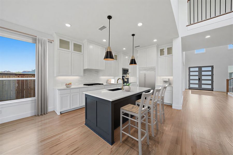 Furnished interior view inside a new home in Custer Ridge Estates, Allen (Image 17).