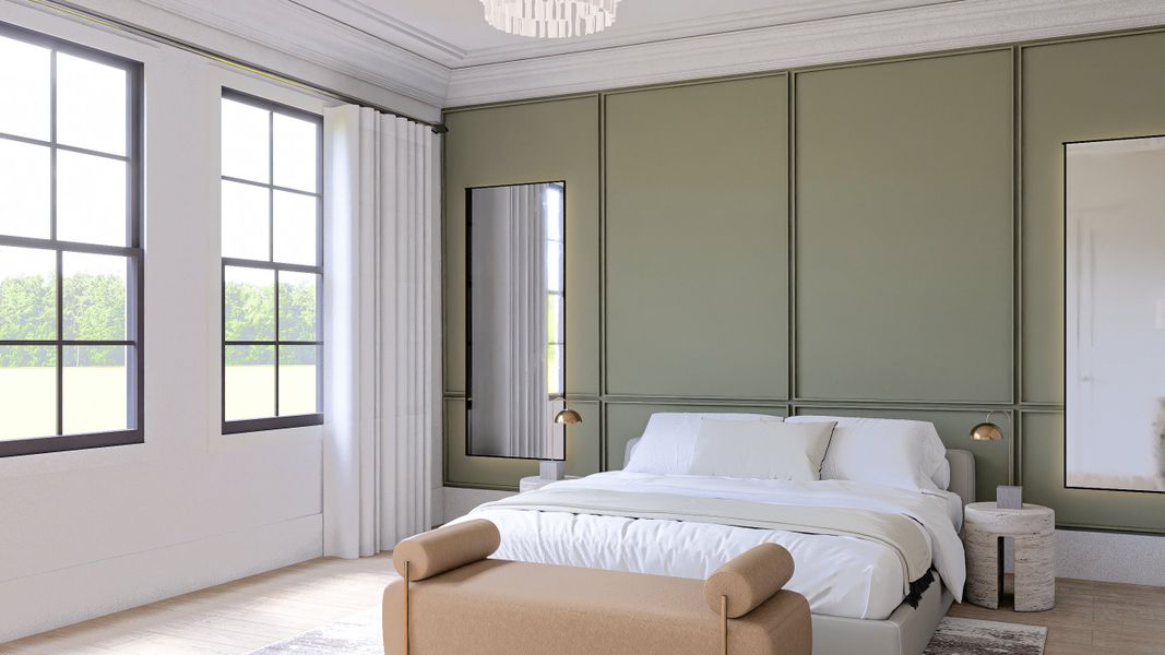 Representative furnished interior of a home built from the Laurel by Arkan Homes in Echo at Crabapple, Alpharetta (Image 10).