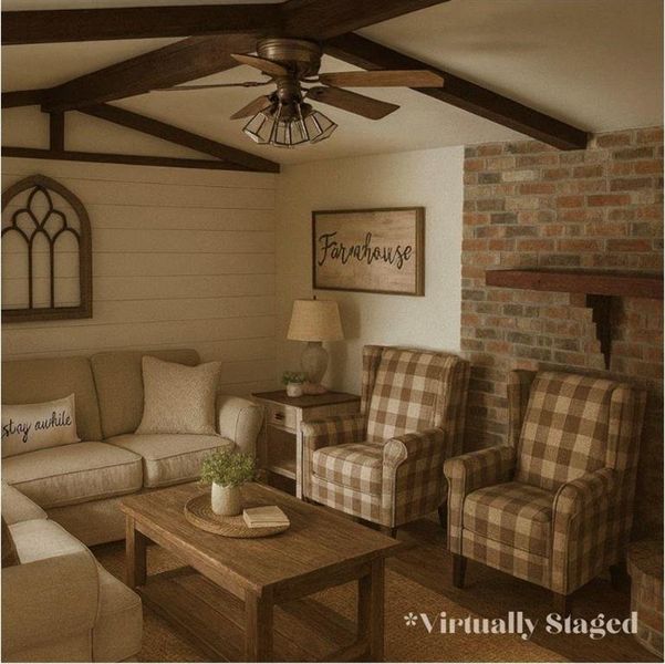 Furnished interior view inside a new home in , Blossom (Image 3). Furnished interior view inside a new home in , Blossom (Image 3).