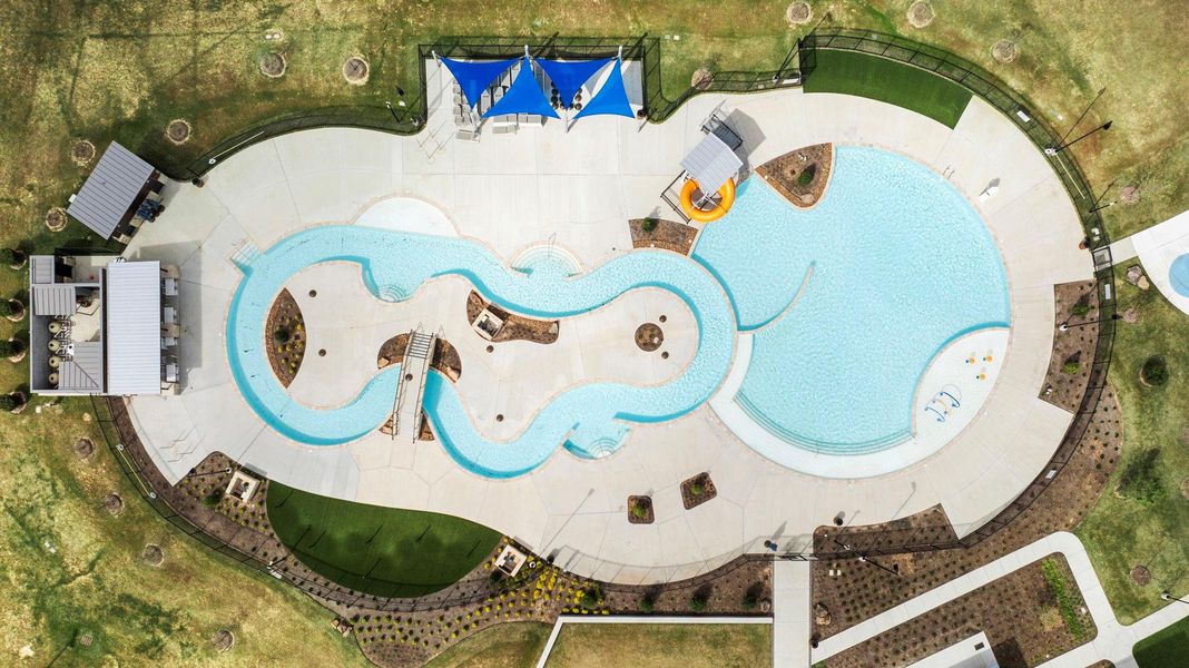 Sunterra's resort style pool with water slide and lazy river!