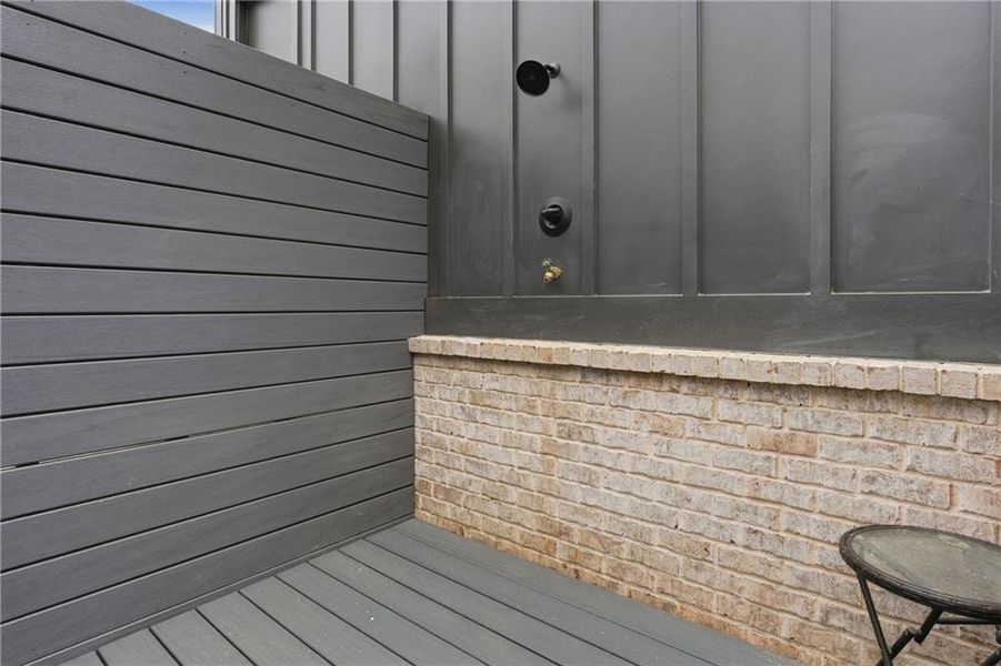 Exterior details and patio area of a home in , Dacula (Image 32).