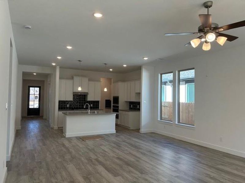 Kitchen and dining space Kitchen and dining space