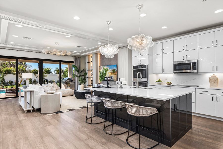 Representative furnished interior of a home built from the Grenada by GL Homes in Valencia Harbor (55+), Fort Myers (Image 6).