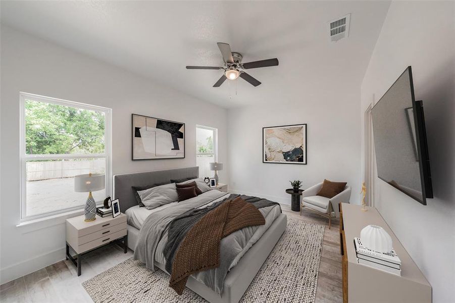Furnished interior view inside a new home in , Dallas (Image 14).