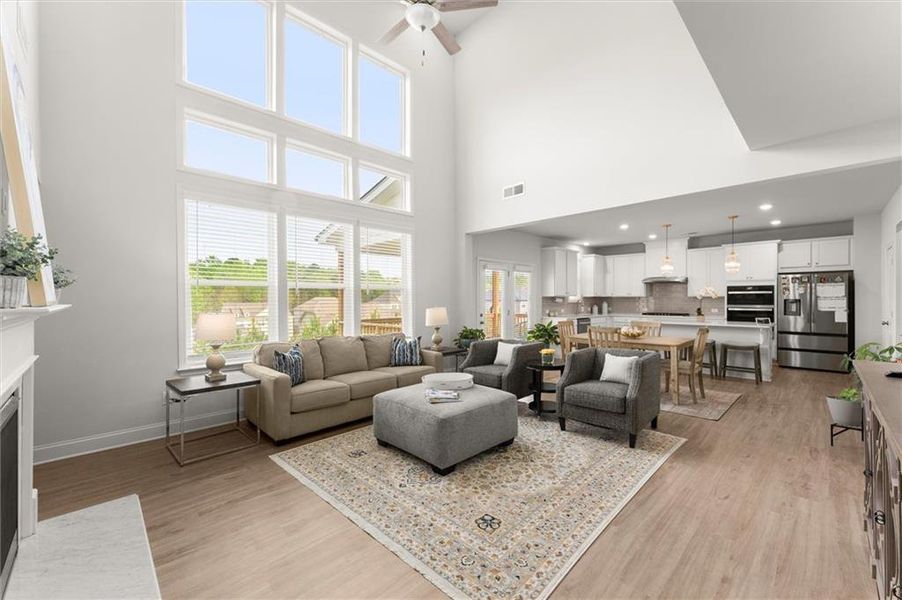 Furnished interior view inside a new home in , Canton (Image 35). Furnished interior view inside a new home in , Canton (Image 35).