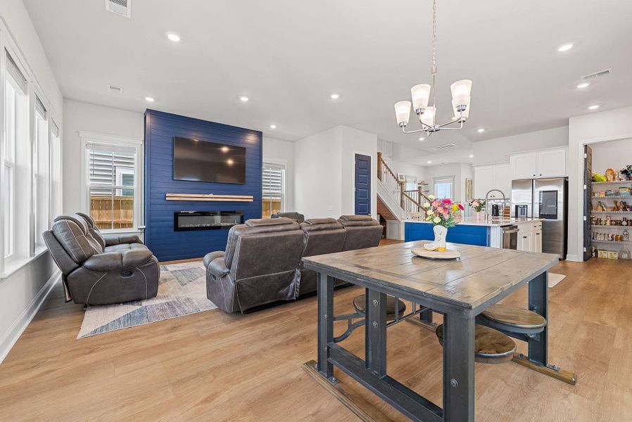Furnished interior view inside a new home in Heron's Walk at Summers Corner, Summerville (Image 34).