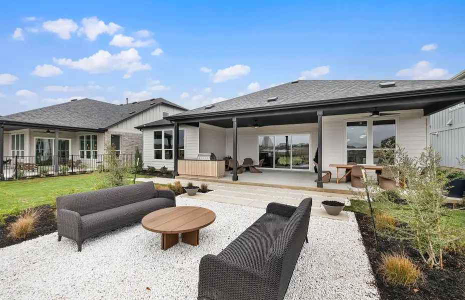 Representative exterior details of a home built from the Stellar by Del Webb in Del Webb Austin at Lost Pines, Bastrop (Image 4).