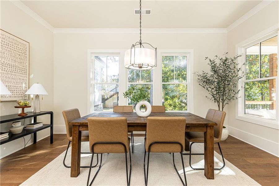 Furnished interior view inside a new home in , Decatur (Image 11).