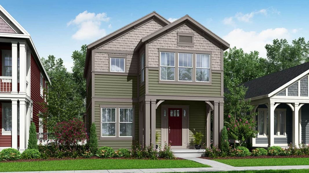 Representative exterior photo of a completed home built from the Estes by Brightland Homes in Westerly, Erie, CO (Image 6).