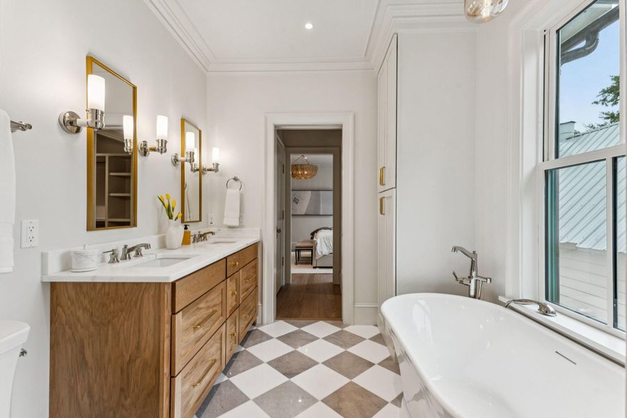 Furnished interior view inside a new home in , Charleston (Image 9).