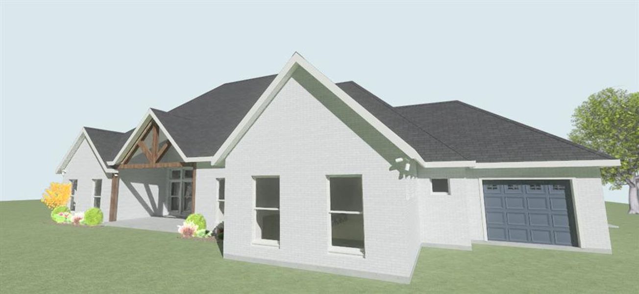 Exterior rendering of this home design in , Lone Oak, TX (Image 7).