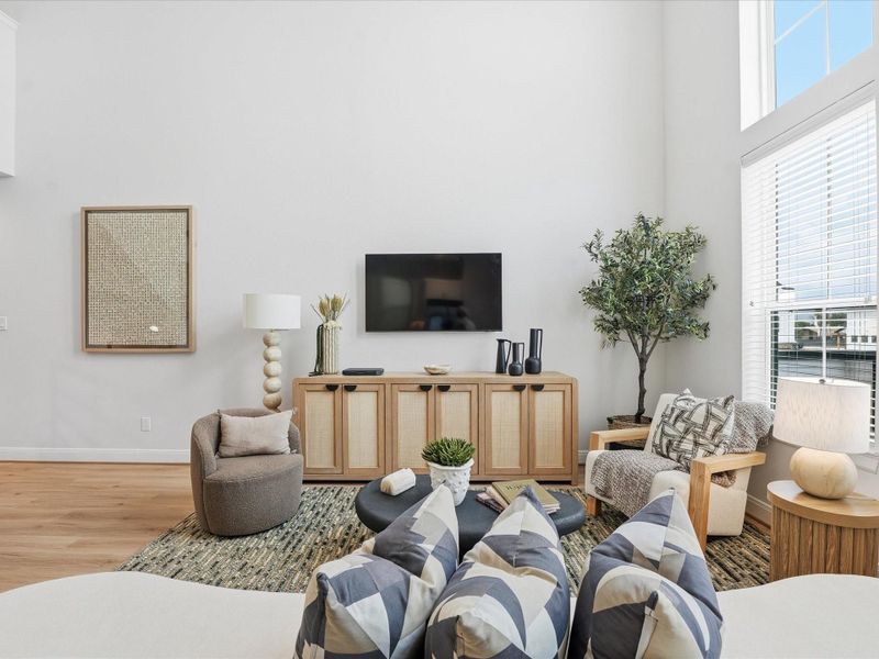 Furnished interior view inside a new home in Uptown District, Houston (Image 6). Furnished interior view inside a new home in Uptown District, Houston (Image 6).