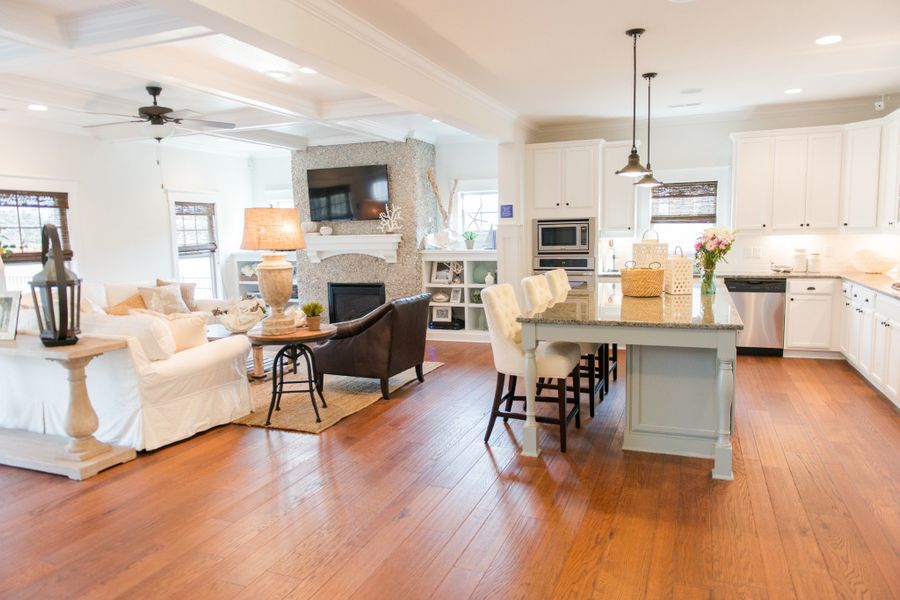 Representative furnished interior of a home built from the Harrison by Bill Clark Homes in Sidbury Landing, Wilmington (Image 12).