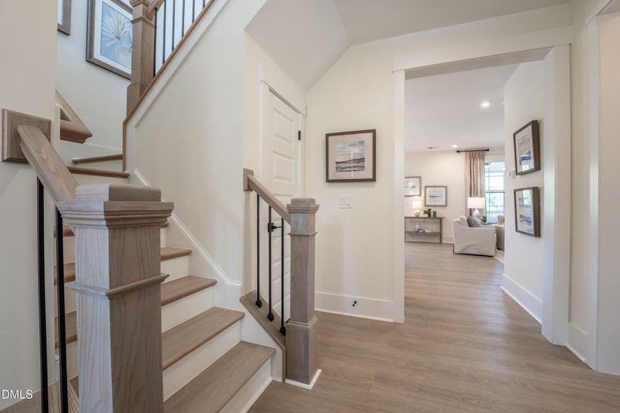 3 HHHunt Homes - Chatham- Foyer and stai 3 HHHunt Homes - Chatham- Foyer and stai