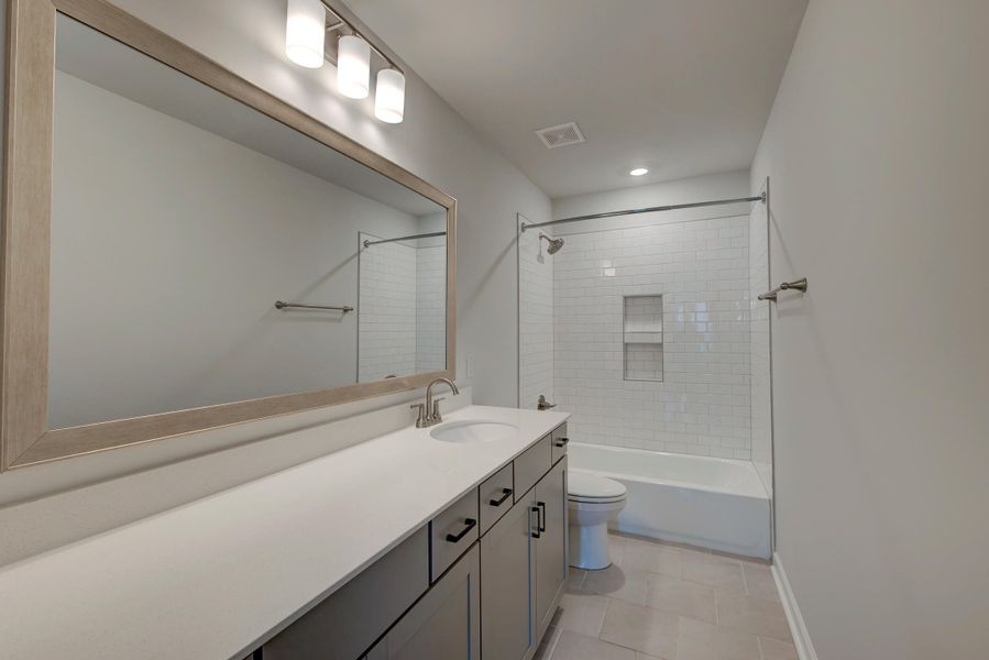 Furnished interior view inside a new home in Six Oaks, Summerville (Image 18). Furnished interior view inside a new home in Six Oaks, Summerville (Image 18).