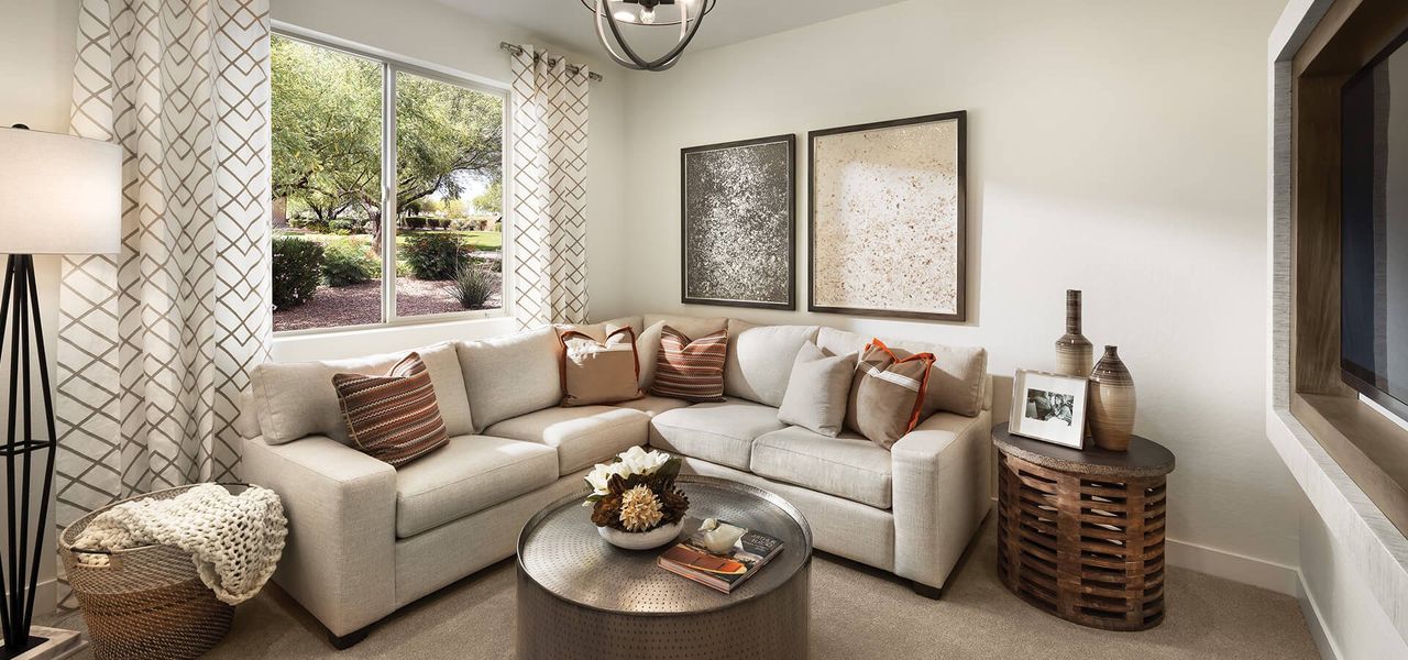 Representative furnished interior of a home built from the Reva by Robson Resort Communities in Robson Ranch Arizona, Eloy (Image 7).