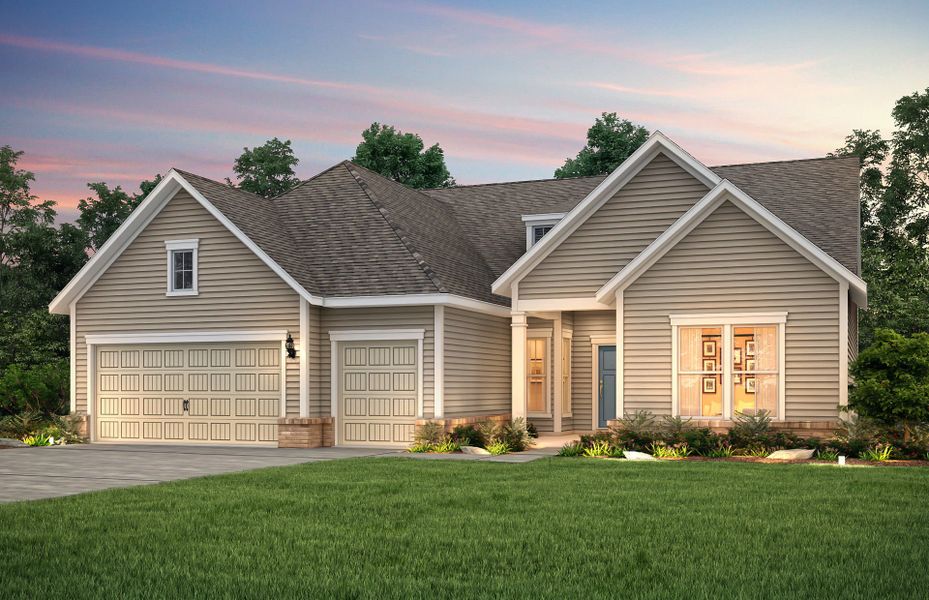 Front exterior of a new home in Sea Island Preserve, Johns Island, SC, highlighting curb appeal (Image 17).