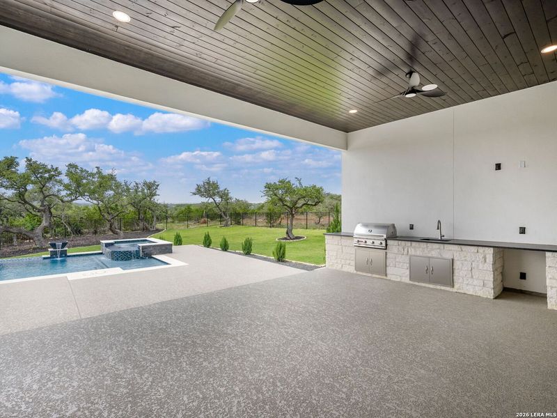 Exterior details and patio area of a home in , Boerne (Image 30).
