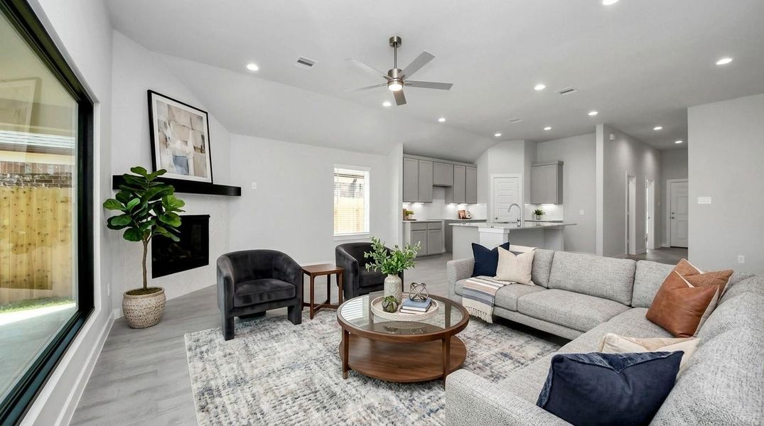 Virtually Staged - Living Room. Sample photo of completed home with similar floor plan. Actual colors and selections may vary.