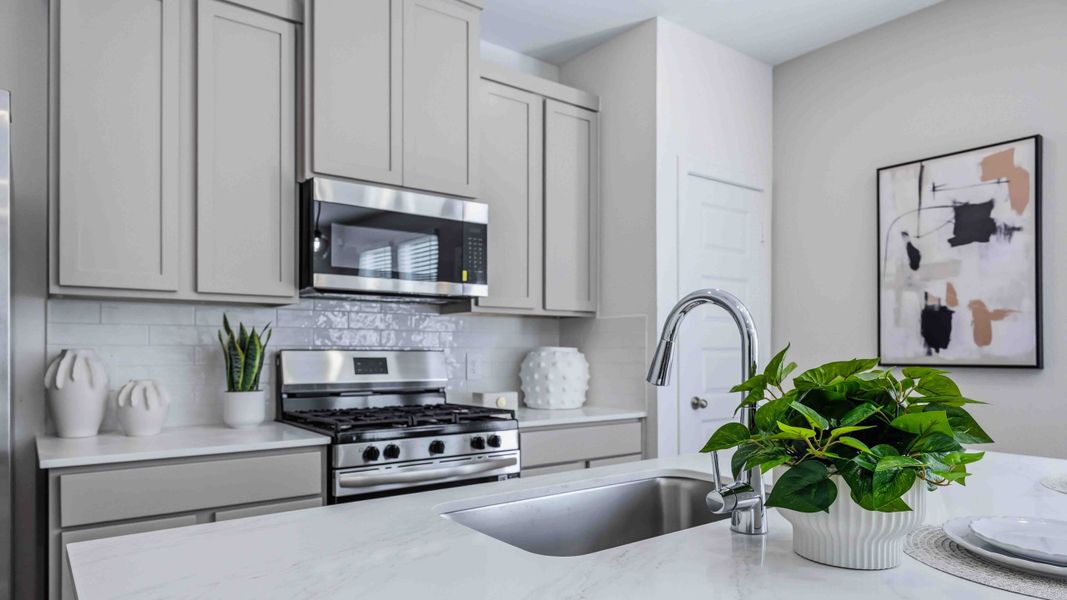 Representative furnished interior of a home built from the GARDENIA by D.R. Horton in Highland Court, Houston (Image 9). Representative furnished interior of a home built from the GARDENIA by D.R. Horton in Highland Court, Houston (Image 9).