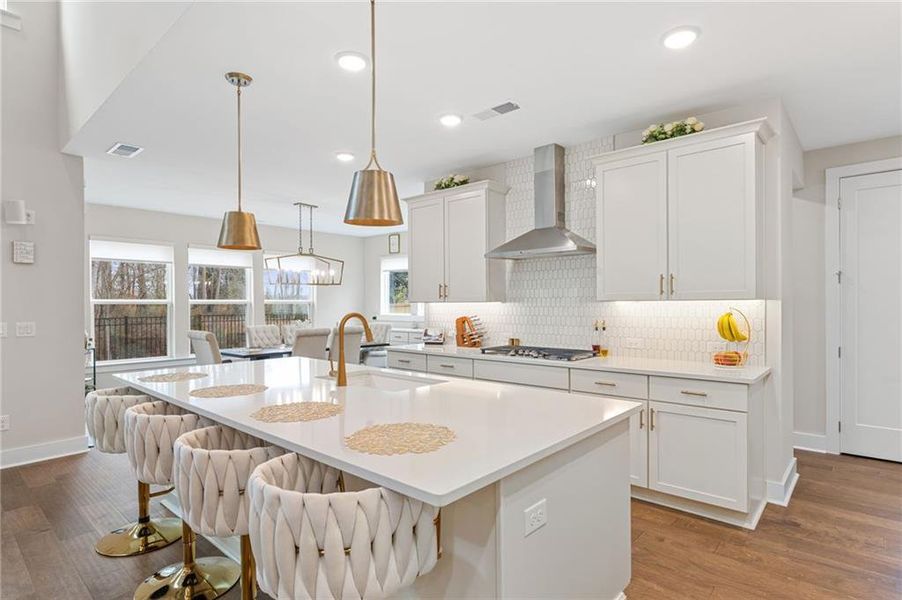 Furnished interior view inside a new home in Settingdown Farms, Cumming (Image 12).