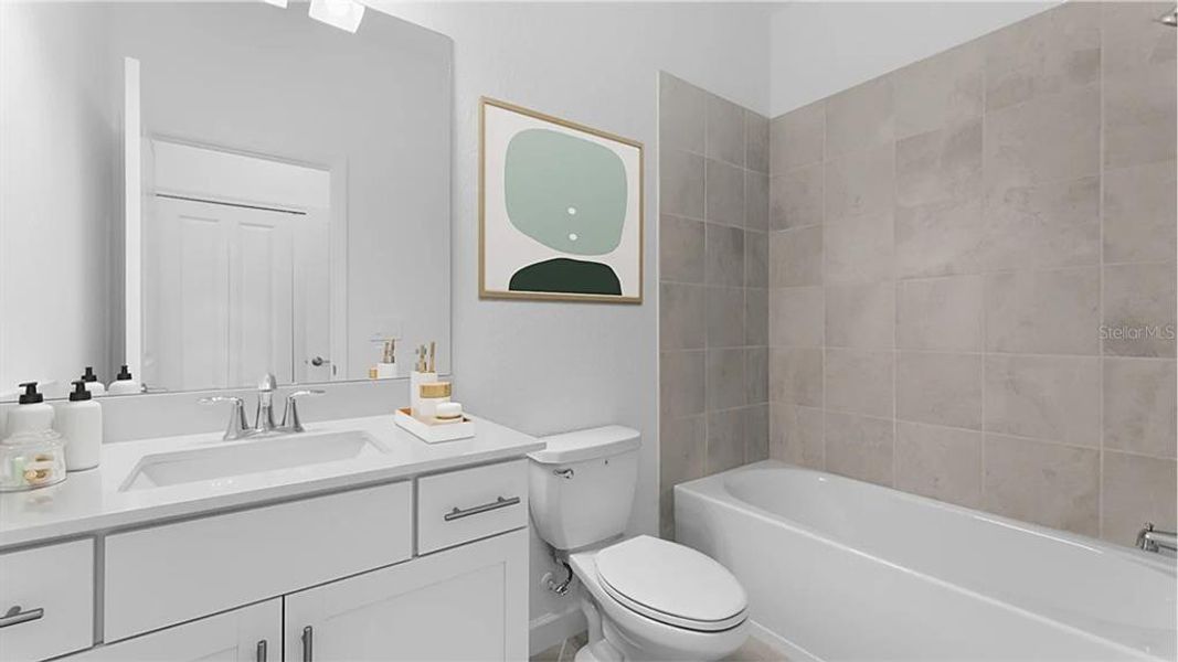 Furnished interior view inside a new home in Rye Ranch, Parrish (Image 10).