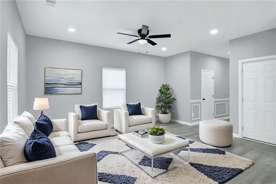 Furnished interior view inside a new home in , Austell (Image 8).